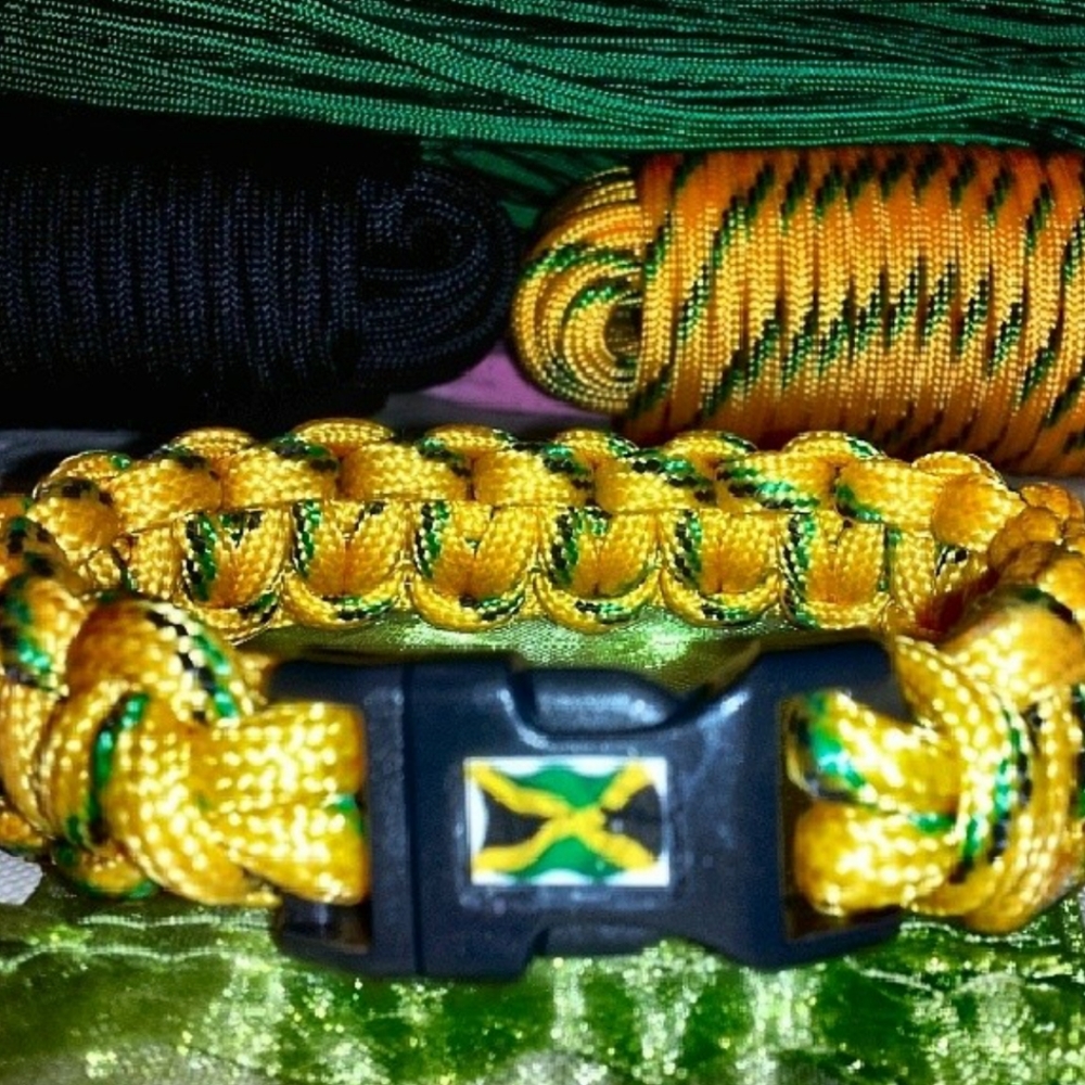 🇯🇲NWOT 🇯🇲... LionLines Custom made Jamaican 🇯🇲 Paracord Bracelet - Picture 4 of 4
